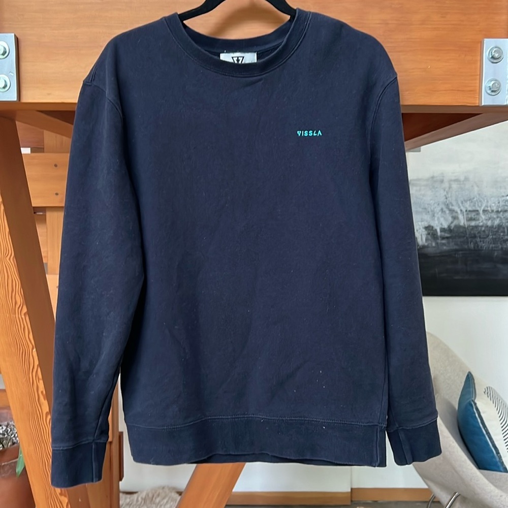 Vissla Navy Blue Crew Sweatshirt